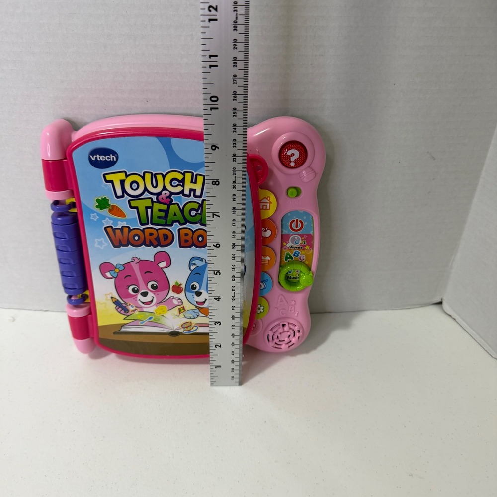 VTech Touch & Teach Word Book Pink Toddler Educational Interactive Toy Working - Picture 2 of 9